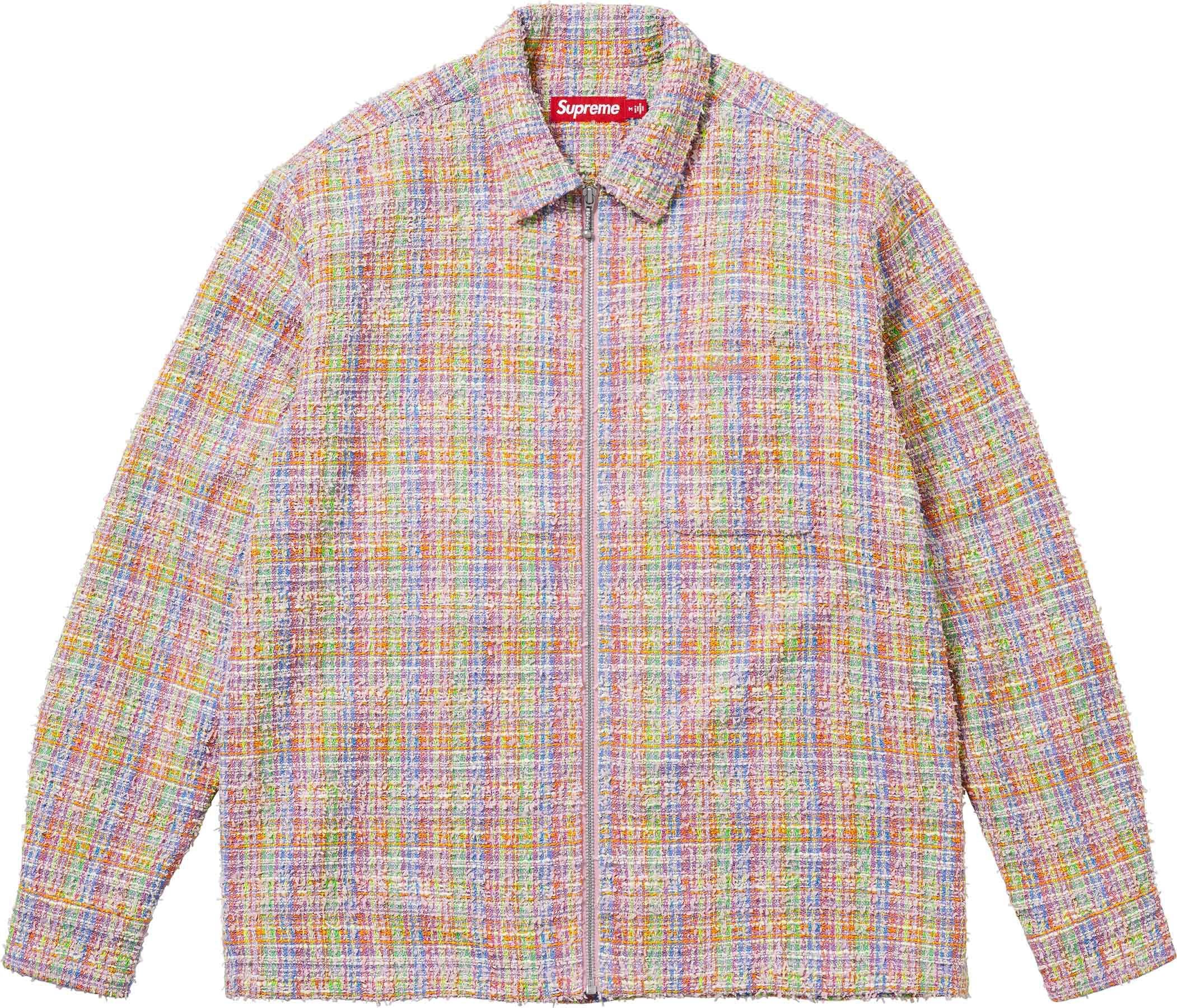 Bouclé Zip Up Shirt view 3